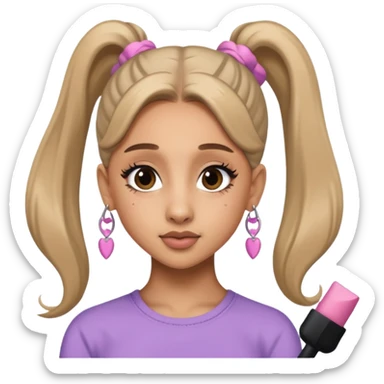 ariana grande ponytail 2025 sticker