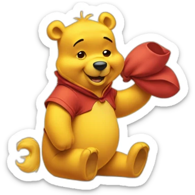 Xi jiping as winnie the pooh sticker