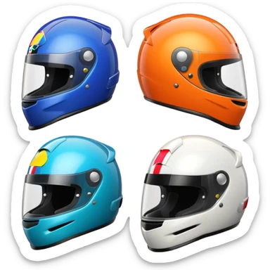 Cascos de f1 sticker