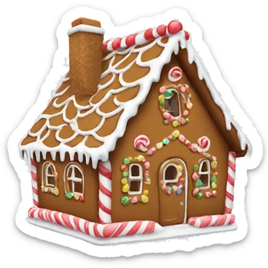 gingerbread house sticker