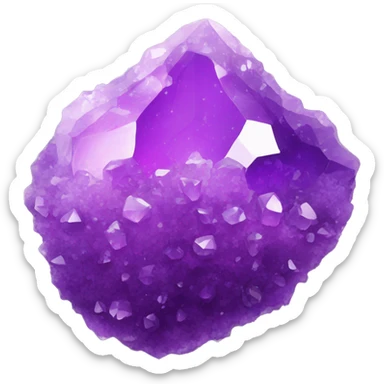 Purple crystal-geode sticker