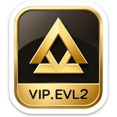 VIP member Logo and text "Level2" sticker