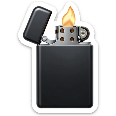 black lighter sticker