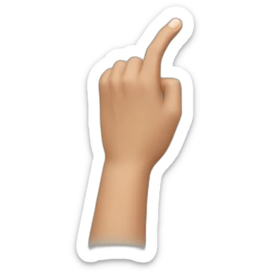 showing thumb downwards sticker