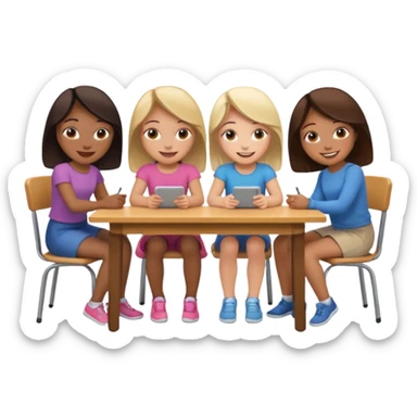 books club girls only under the table  sticker
