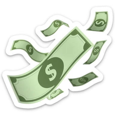 money fly sticker