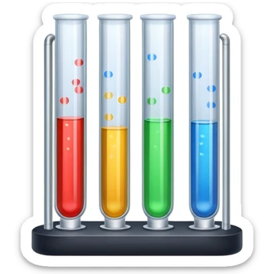 Test tubes sticker