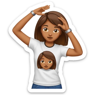 Dabbing woman  sticker