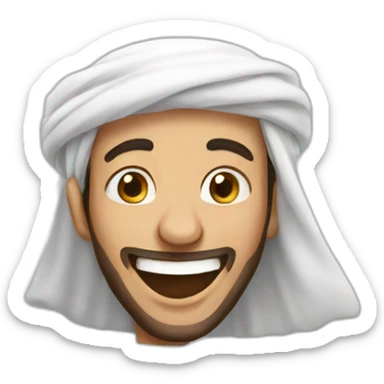 Arabic man Laughing  sticker