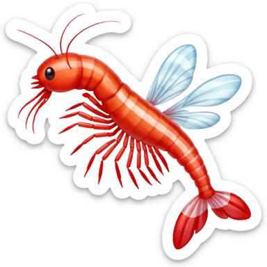 Candy shrimp sticker
