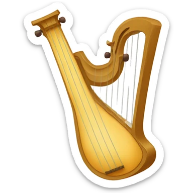 lyre for playing music sticker