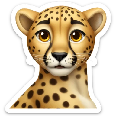 cheetah sticker