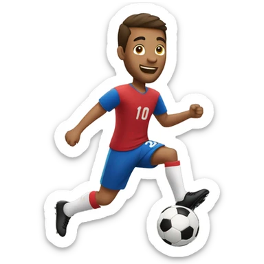 hombre jugando futbol  sticker