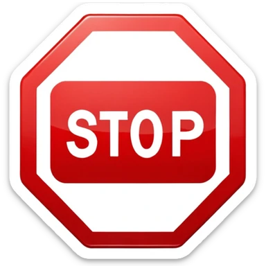 stop sign sticker