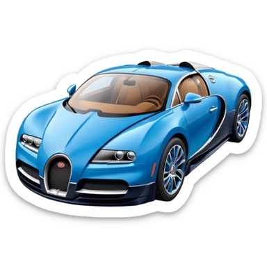 bugati car sticker