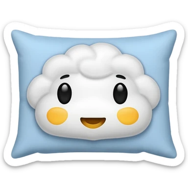 bed pillow  sticker