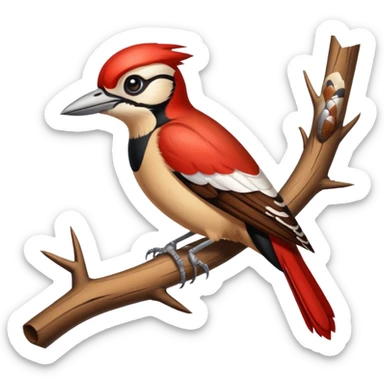 woodpecker sticker