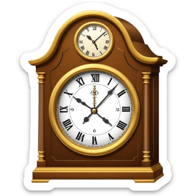 grandfather clock sticker