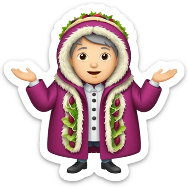 salad herring under a fur coat sticker