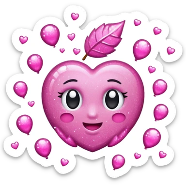 Pink glittery shower  sticker