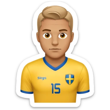 swedish national football player sticker