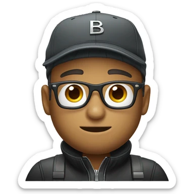 Persona Con gorra de Hugo Boss sticker