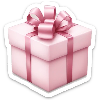 Light pink Christmas gifts under a white Christmas tree  sticker