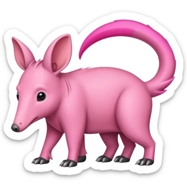 In Aardvark with a long long long long long long long long long long long tail sticker