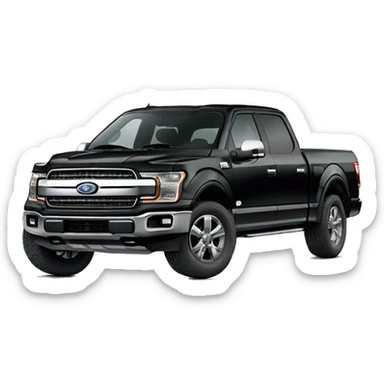 Ford f-150 lariat black sticker