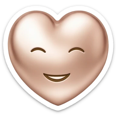 Coeur rose gold brillant sticker