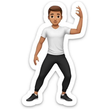 male dance choreographer with pants and shirt sticker
