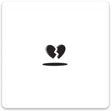 broken heart sticker