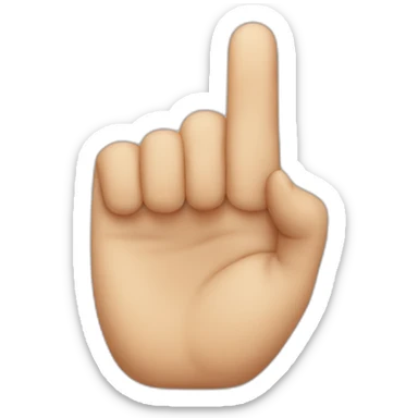 nose with a finger in it sticker