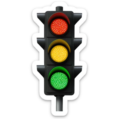Jetplane Traffic light sticker