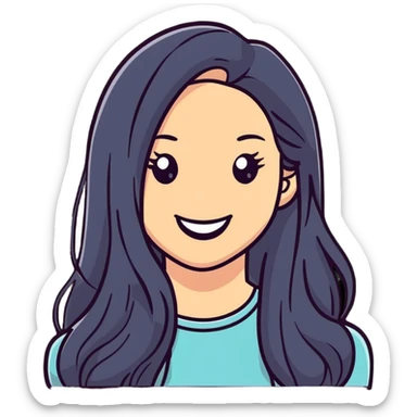 Pretty girl  sticker