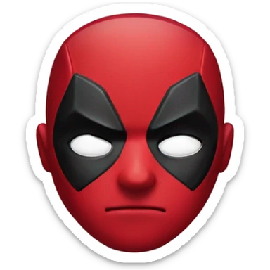 Cute deadpool character  sticker