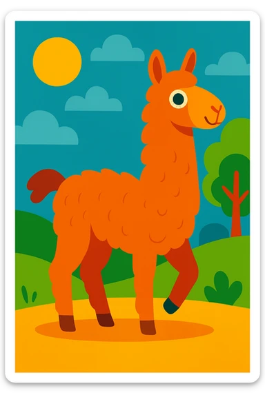 Llama sticker