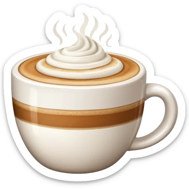 Cappuccino  mug sticker