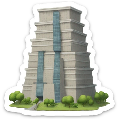 big tower modern sticker