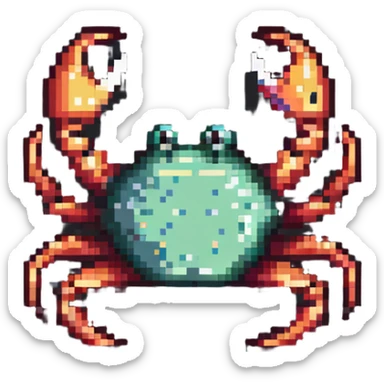 Sebastian the crab from The Little Mermaid sticker