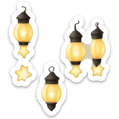 Ramadan lights  sticker