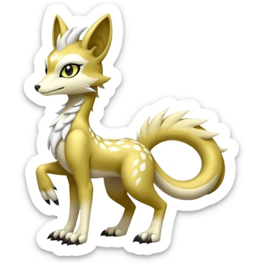 Shiny Furry Anthro Meloetta-Sergal-Protogen-Primagen-Pokémon-Fakémon-creature sticker