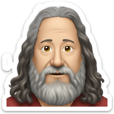 Richard stallman GNU sticker