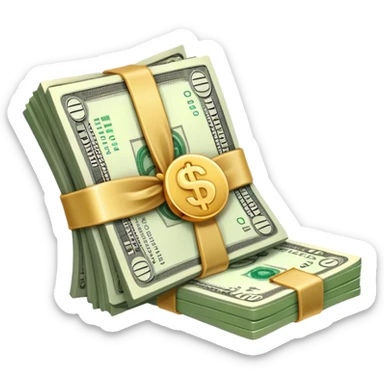 one wad of money sticker