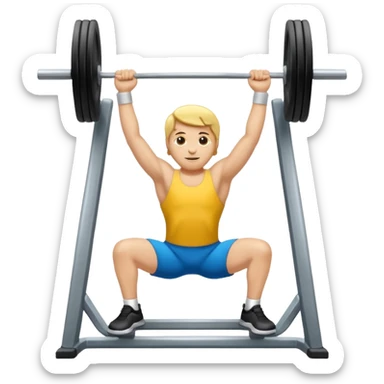 Mancuerna de gimnasio vista desde el ángulo derecho  sticker