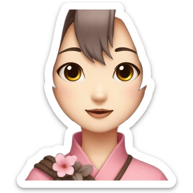 sakura neko girl sticker