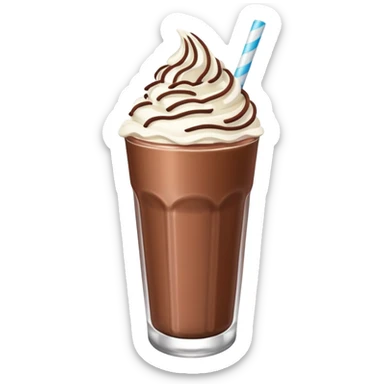 then make it into similiar milkshake chocolate sticker