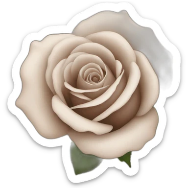 taupe rose sticker