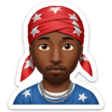 tupac sticker