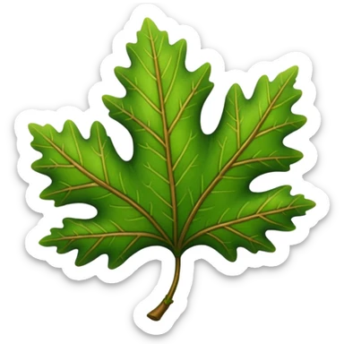 oak leaf sticker